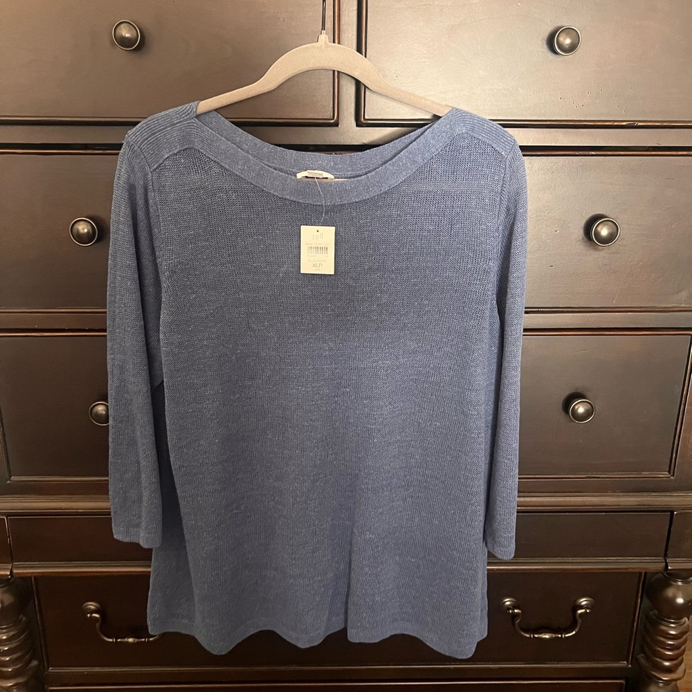 NWT - J. Jill Bluemarine lightweight sweater